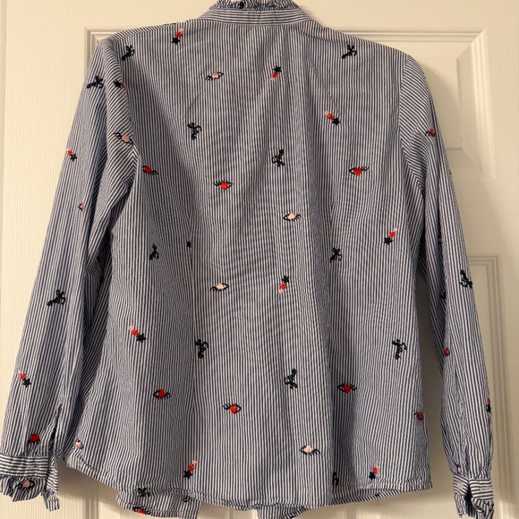 Fun striped embroidered shirt - Picture 2 of 3